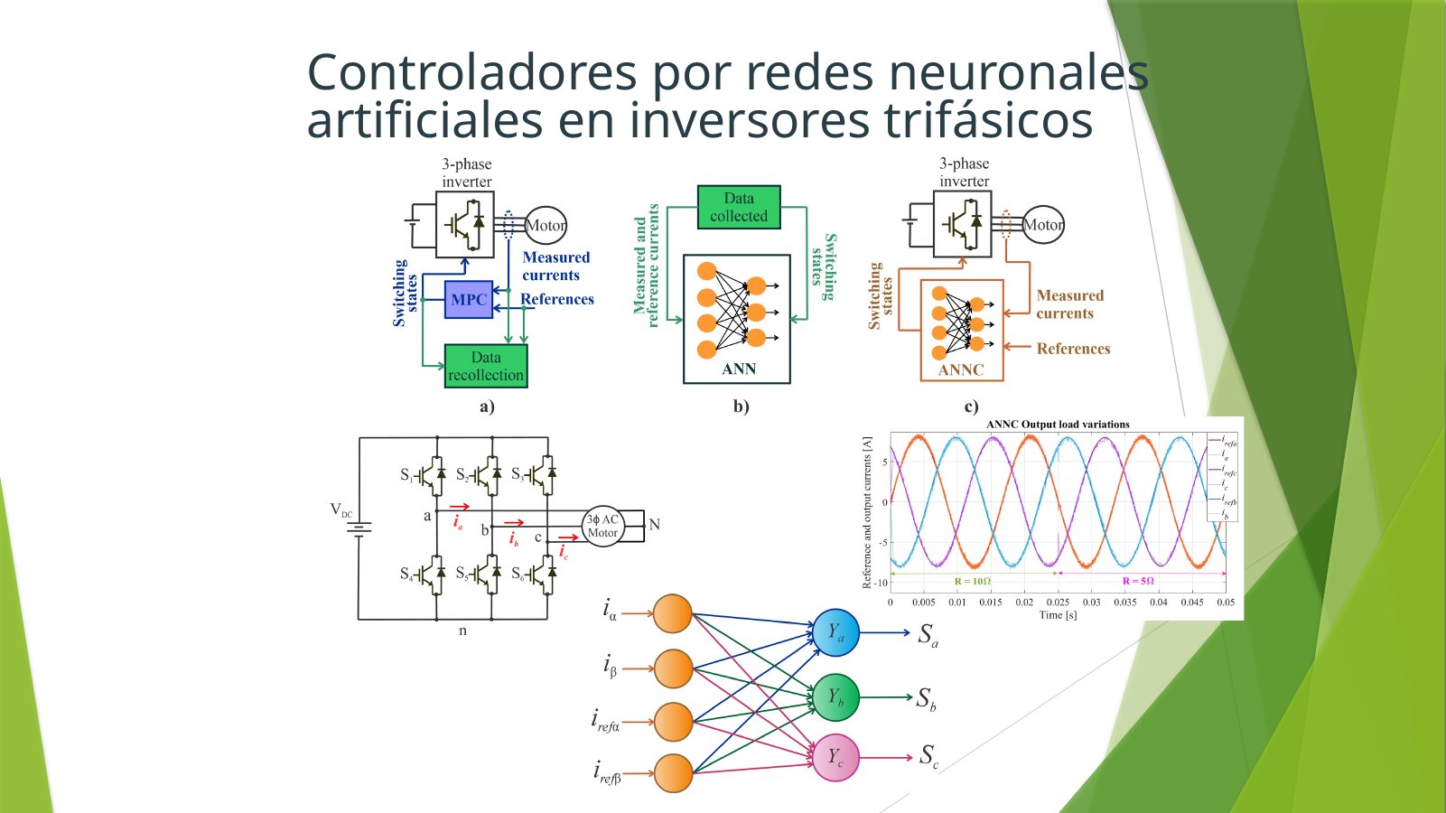 Lámina 5: Controladores por redes neuronales artificiales en inversores trifásicos