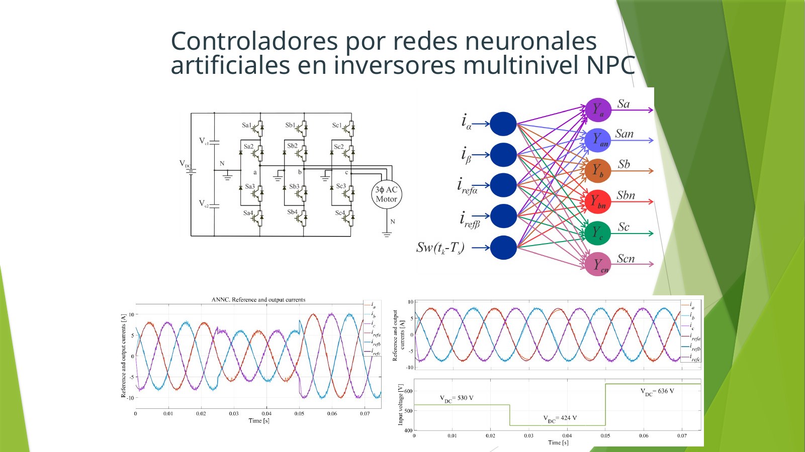 Lámina 6: Controladores por redes neuronales artificiales en inversores multinivel NPC